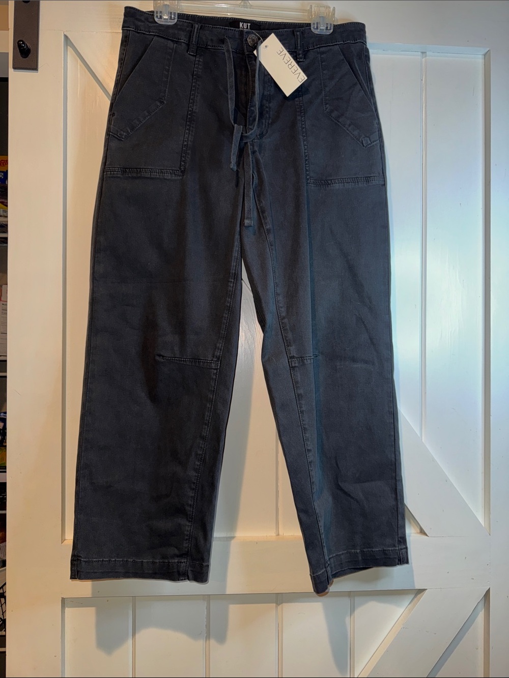 Kut from the Kloth Black Cropped Utility Pants